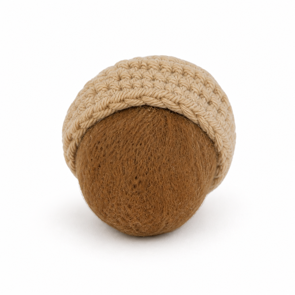 Deko Anhänger „Eichel“ Filz Strick Braun 6cm – 3 Varianten