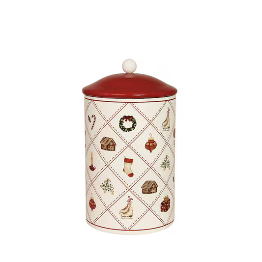 Box Vorratsdose "Christmas Time" Metall Motiv 2 Größen - Wohnen auf dem Land