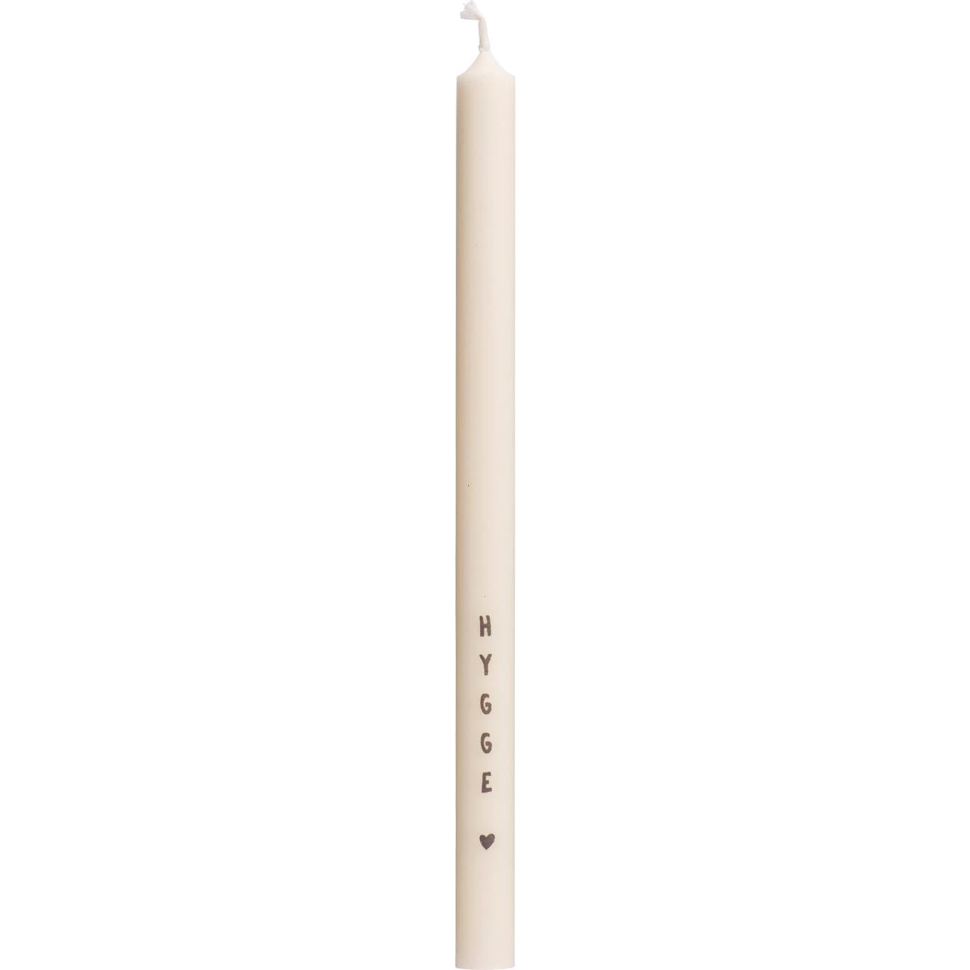 Dünne hohe Kerze "Hygge" Stearin 13mm
