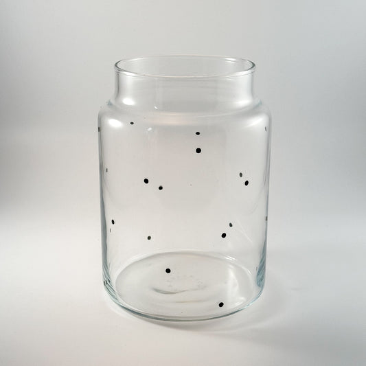 Glas Vase "Punkte" groß
