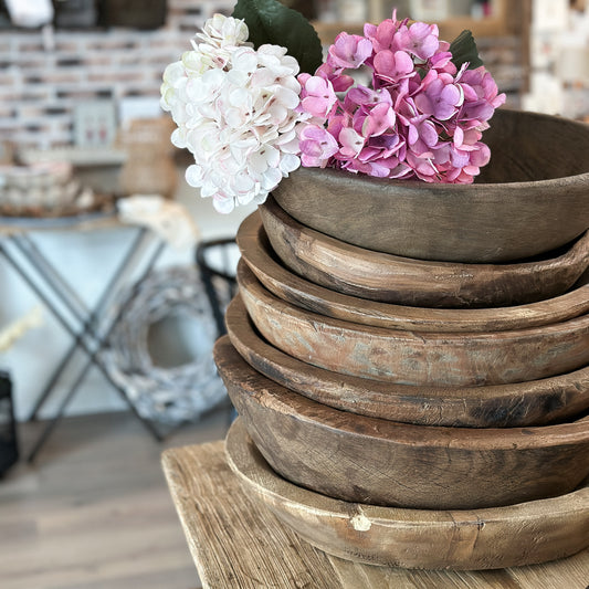 Schale Molle "Alma Natur" Vintage Holz *Einzelstücke* 7 Varianten 35-43cm