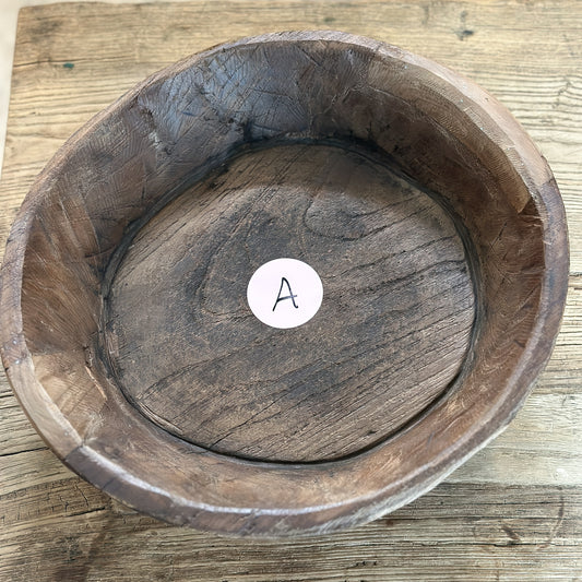 Schale Molle "Alma Natur" Vintage Holz *Einzelstücke* 7 Varianten 35-43cm