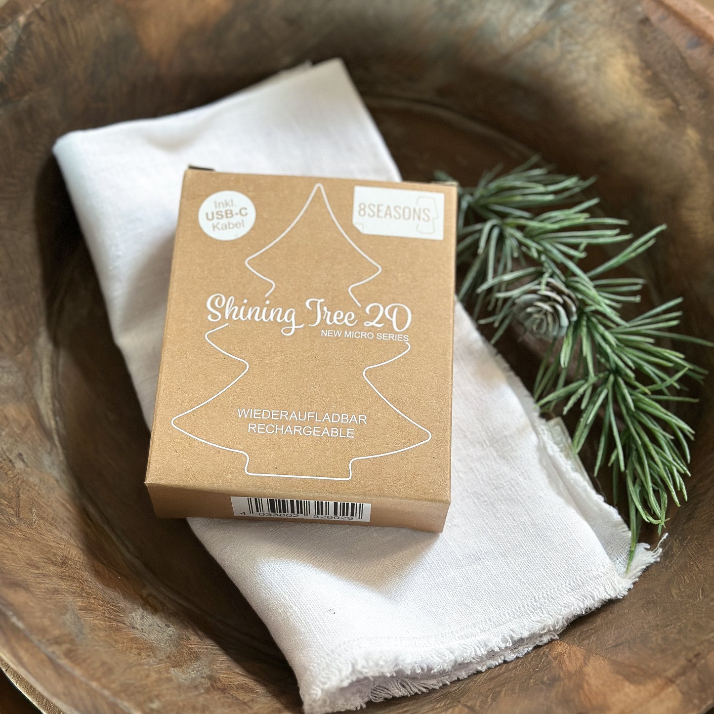 Deko Figur Leuchtbaum Tanne "Shining Tree" LED weiß - Wohnen auf dem Land