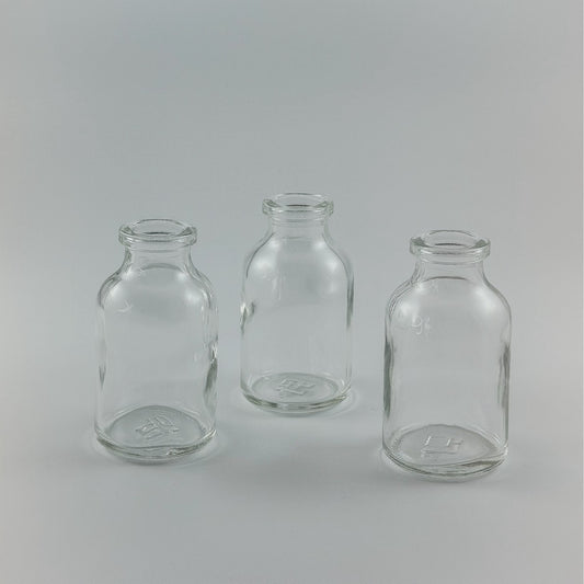 Mini-Fläschchen Glas 3er Set