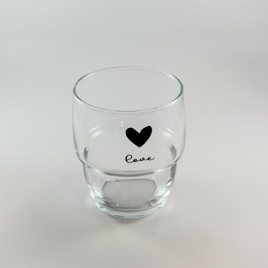 Wasserglas "Love"