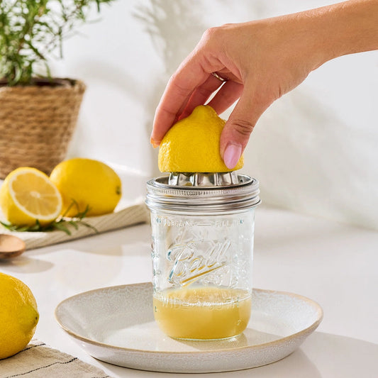 Edelstahl-Glas-Saftpresse mit 450ml Fassungsvermögen, Küchenzubehör von Wohnen auf dem Land, für frischen Saft.