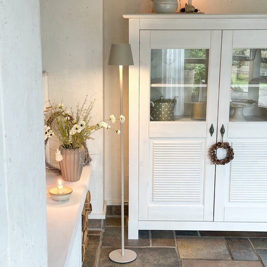 Stand- und Tischleuchte LED Touch "Big Classic" Sand - Wohnen auf dem Land