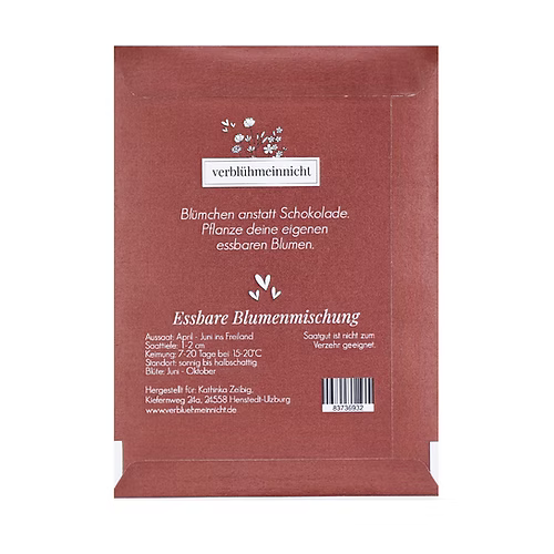 Essbare Blumenmischung - Ein kleiner Gruß vom Nikolaus - Wohnen auf dem Land
