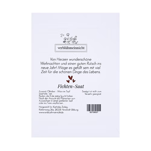 Fichten-Saat - Do-it-yourself-Weihnachtsbaum - Wohnen auf dem Land