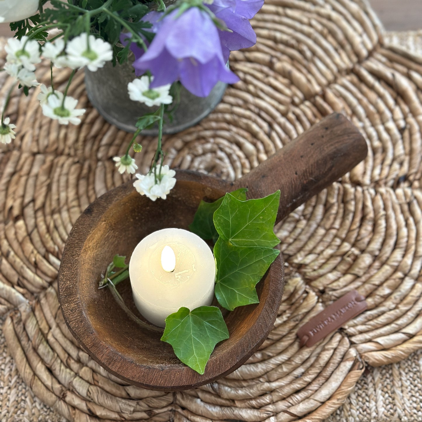 Holzlöffel Deko "Grimaud" Holz Vintage Braun - Wohnen auf dem Land