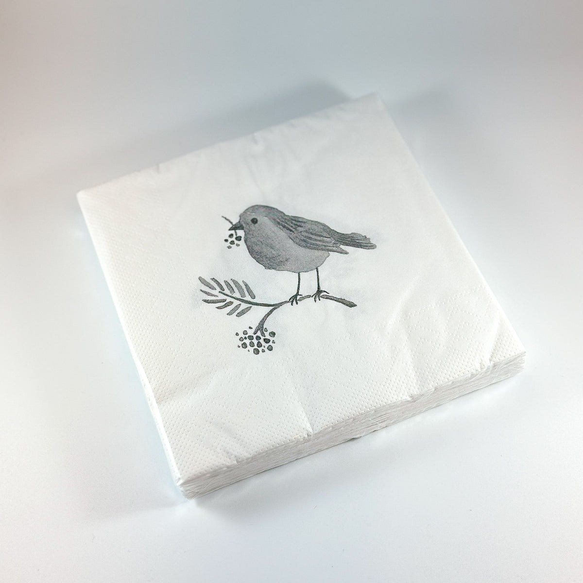 Papier-Servietten mit Vogel-Muster, 20 Stück, 33 cm groß, Clayre & Eef Esstischdeko für festliche Anlässe