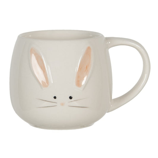 Tasse Kaffee "Bunny" Keramik Hase Dekor - Wohnen auf dem Land