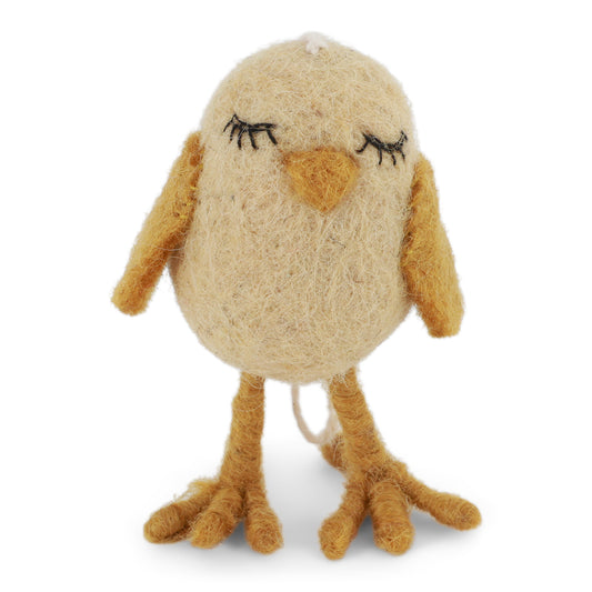 Anhänger Vogel "Chicken Dreamer" Filz 6cm - Wohnen auf dem Land