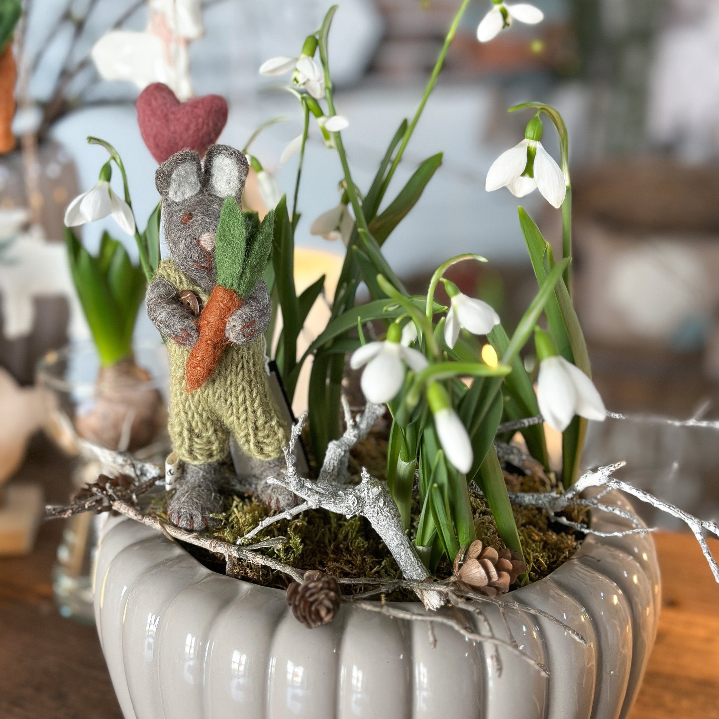 Anhänger Hasen "Carrot Bunny" Filz 3 Varianten - Wohnen auf dem Land