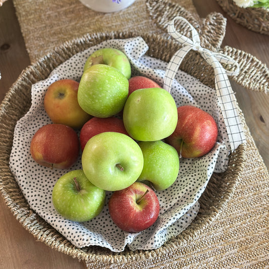 Herbstkorb Tablett "Apfel" Seegras Natur 42cm von Wohnen auf dem Land – Ansicht 2