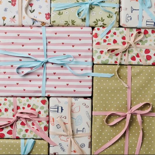 Papierrolle Geschenkpapier "Daisies" 5 m/Rolle - Wohnen auf dem Land