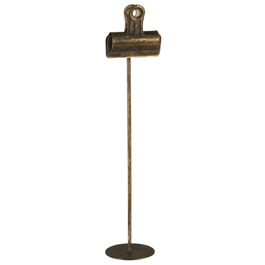 Kartenhalter mit Clips schwarz/goldener Look - Wohnen auf dem Land