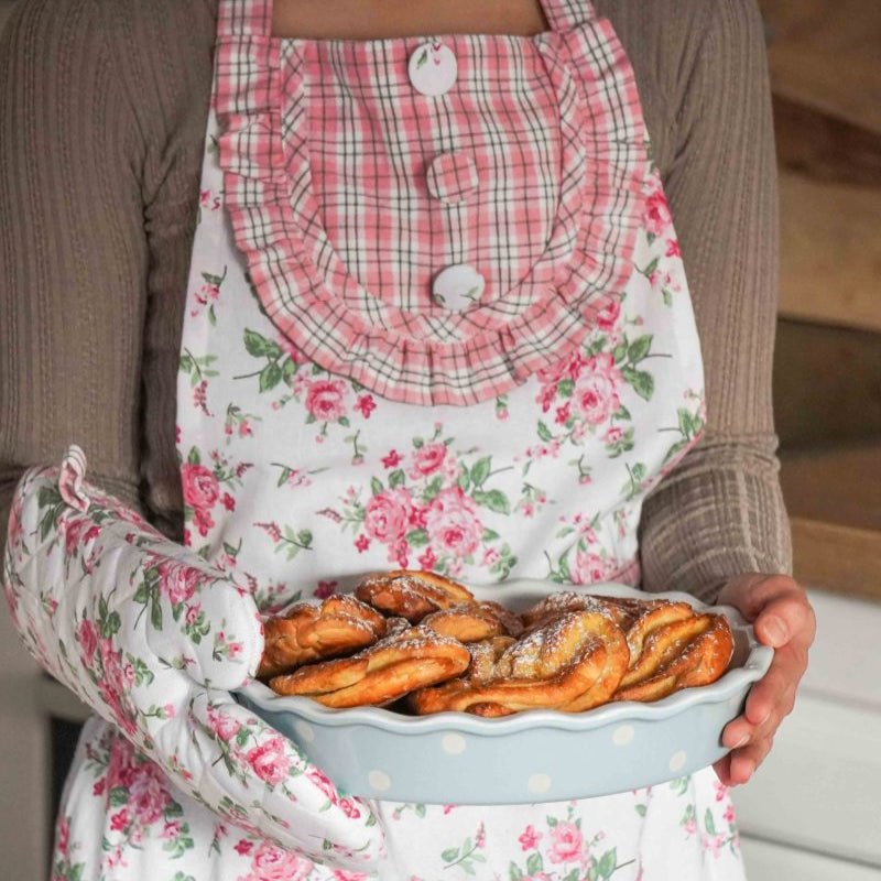 Auflaufform Backen Schale "Polka Dots" Keramik Mittel 27cm - 2 Farben - Wohnen auf dem Land