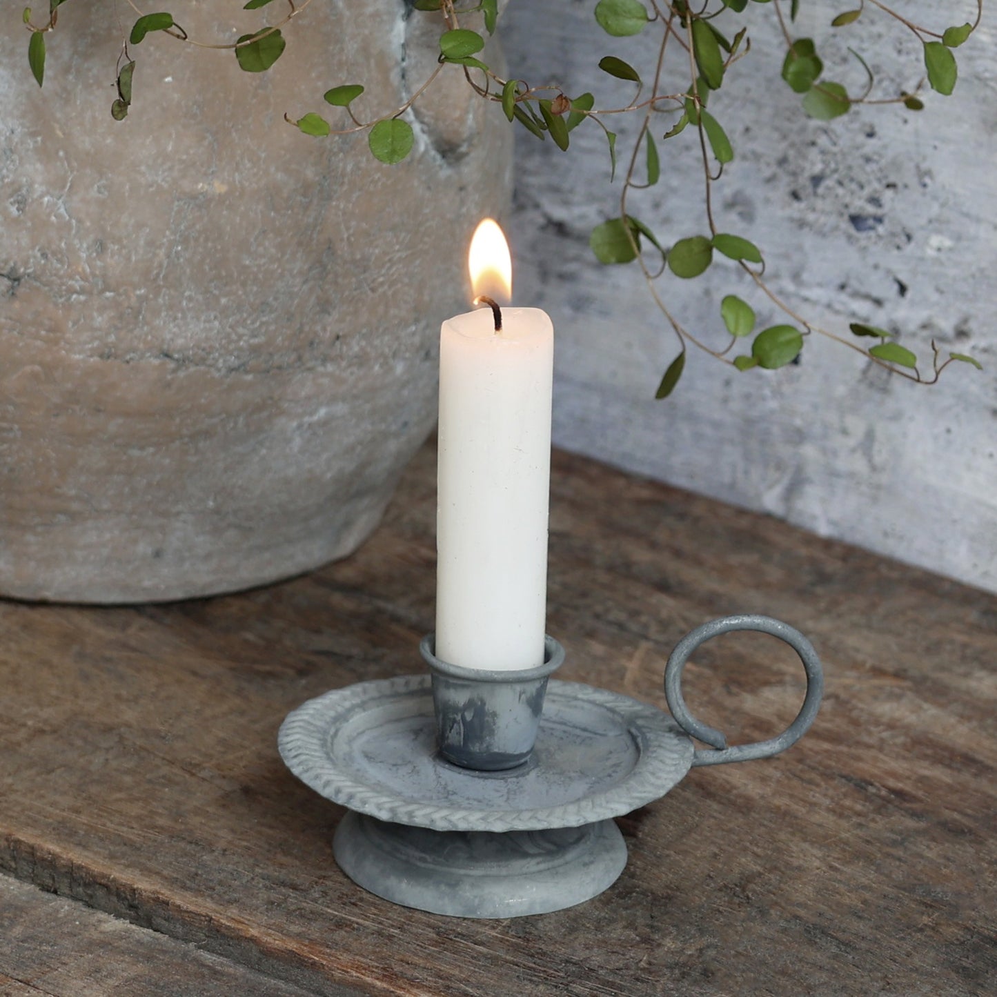Kammerleuchter Belle Zinc Antique Zink Ambiente