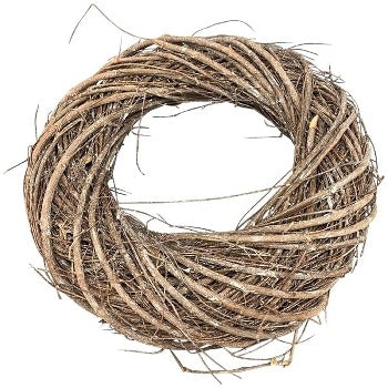 Kranz Willow Rattan Natur geweißt 20cm Detailansicht