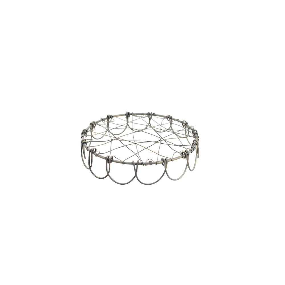 Blumenhalter "Wire Lid for Happy Mug" Metall Zink Grau - Wohnen auf dem Land