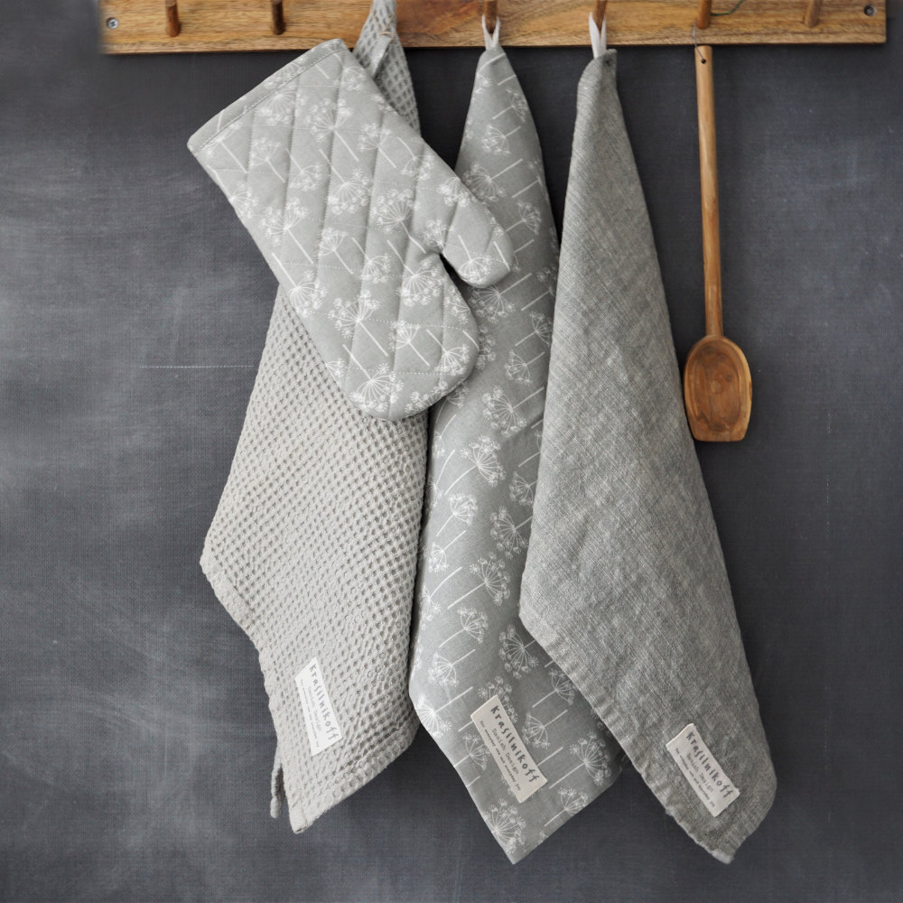 Geschirrtuch "Harmonie" Dusty Grey Uni Grau