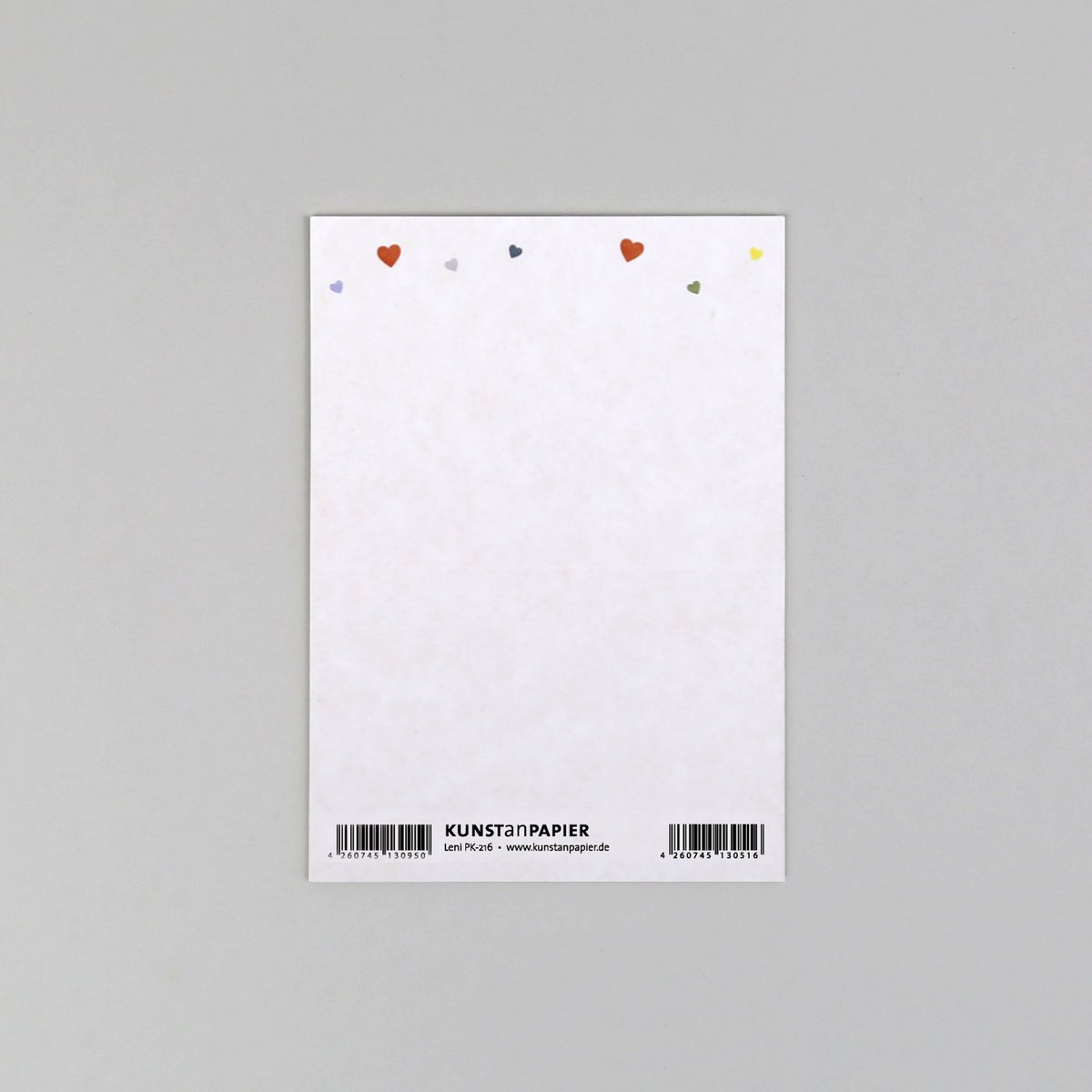 Postkarte "Leni Herz" Holzschliff - Wohnen auf dem Land