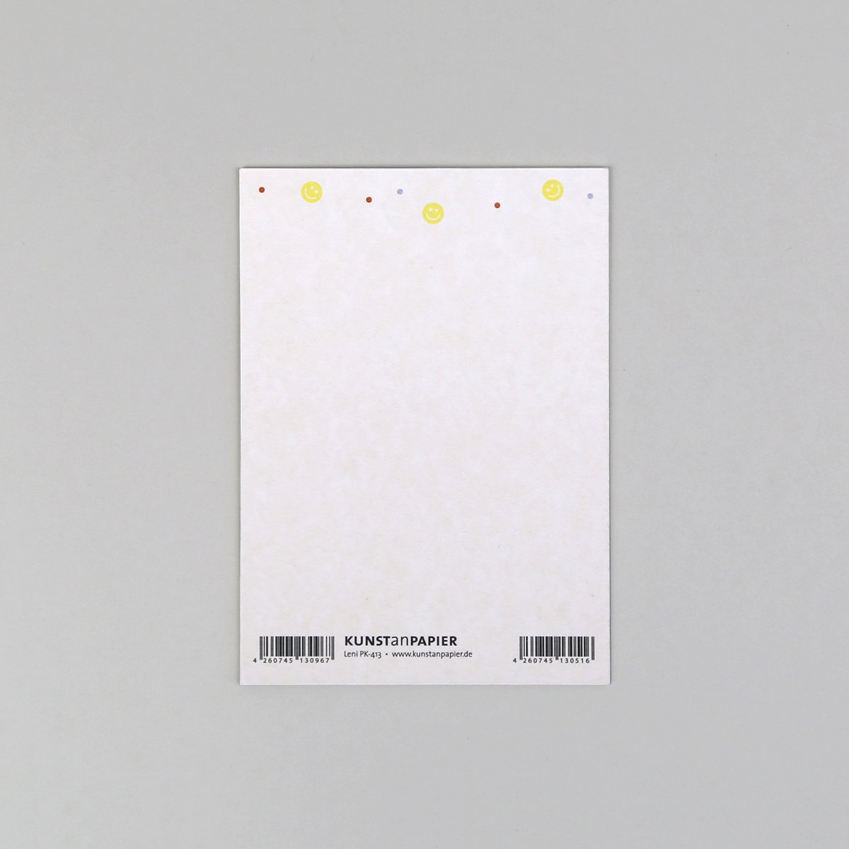 Postkarte "Leni Smiley" Holzschliff - Wohnen auf dem Land