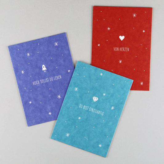 Postkarte "Mirjam Rakete" Holzschliff - Wohnen auf dem Land