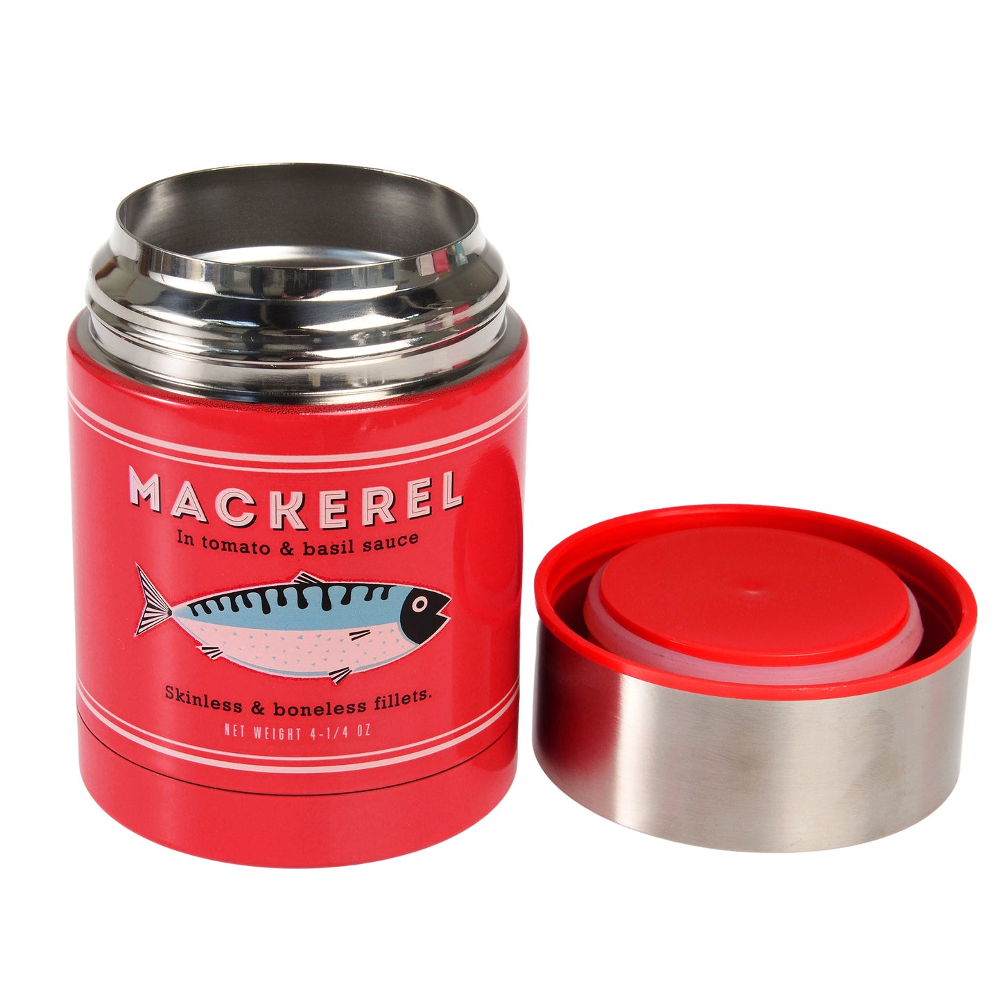 Dose Thermosflasche "Mackerel" Nostalgie Retro Design Metall 450ml - Wohnen auf dem Land