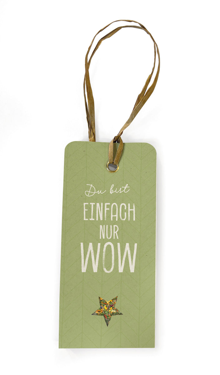 Gewürzgruß "Du bist einfach nur WOW" Blütenmischung für Salat - Wohnen auf dem Land