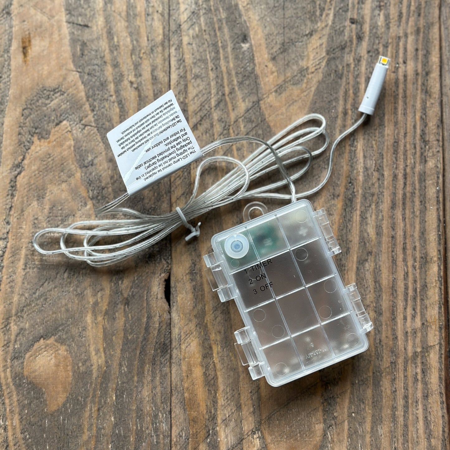 Batteriefach mit 1er LED "Easy Glow" für Lampenschirme und Sterne Outdoor - Wohnen auf dem Land