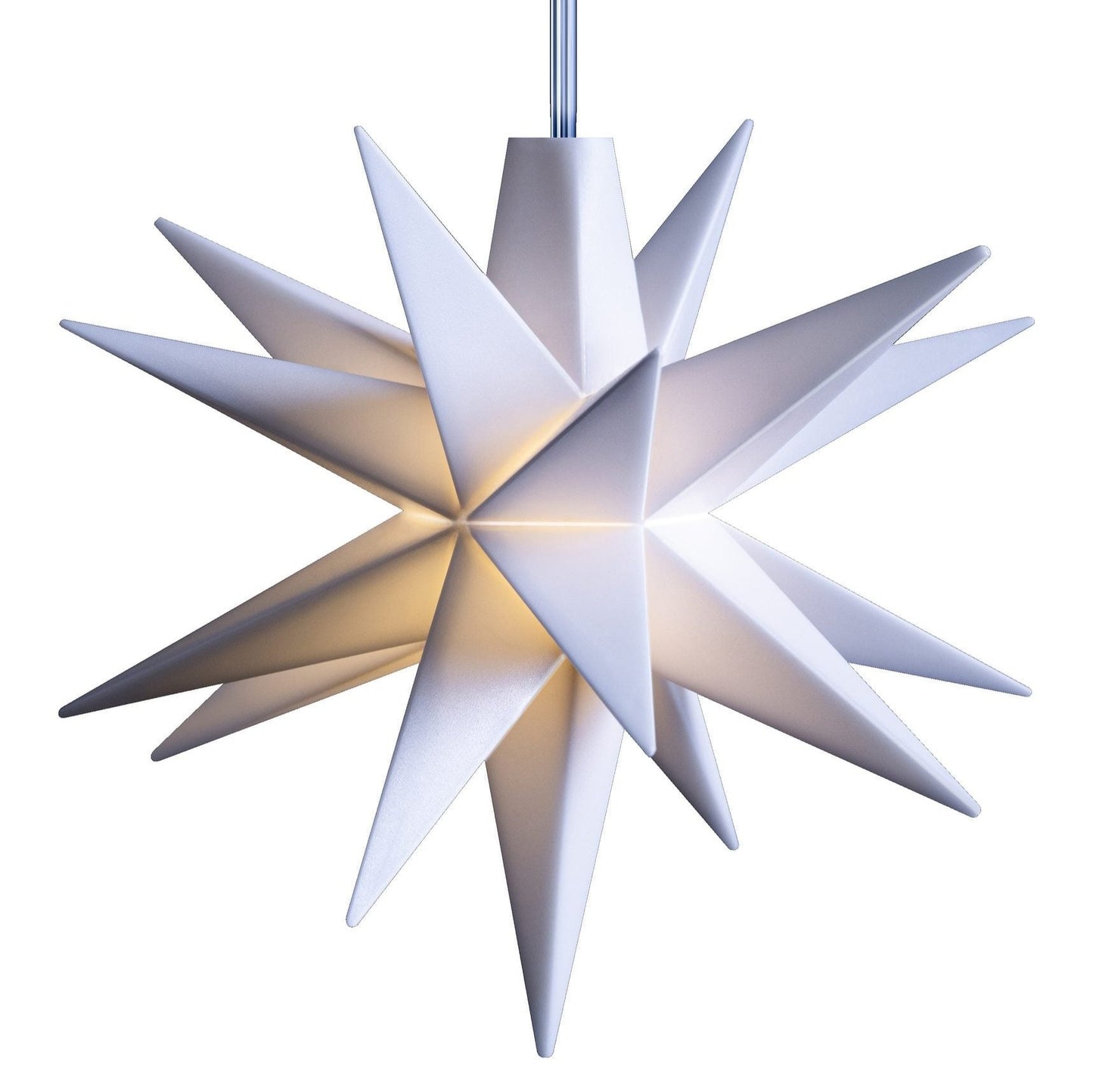 LED Einzelstern "Baby-Stern" 18 Zacken Indoor Weiß 8cm - Wohnen auf dem Land