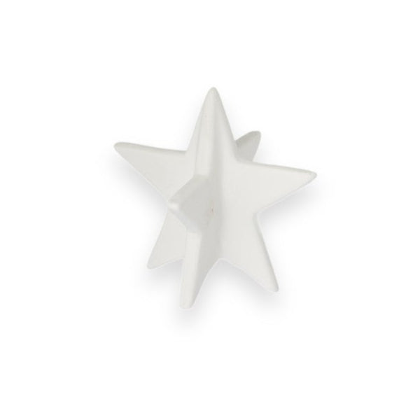 Deko Stern "Starlund" Keramik Matt Weiß - Wohnen auf dem Land