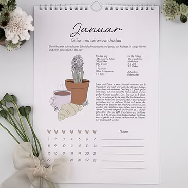 Jahreskalender "Schwedische Glücksrezepte" - Wohnen auf dem Land