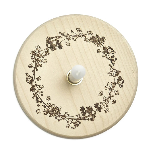 Kerzenteller - Blumenkranz - Wohnen auf dem Land