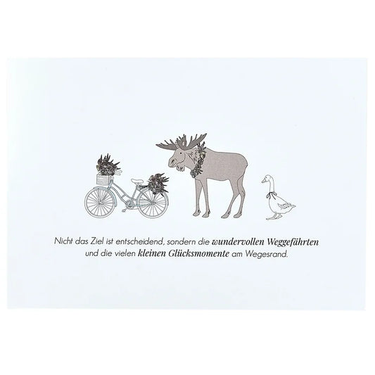 Postkarte "Die wundervollen Weggefährten" - Wohnen auf dem Land