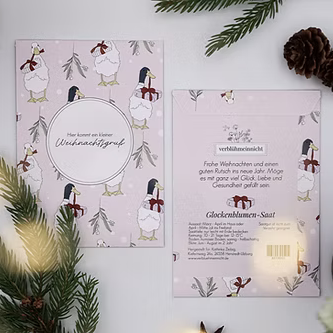 Glockenblumen-Saat - Hier kommt ein kleiner Weihnachtsgruß - Wohnen auf dem Land