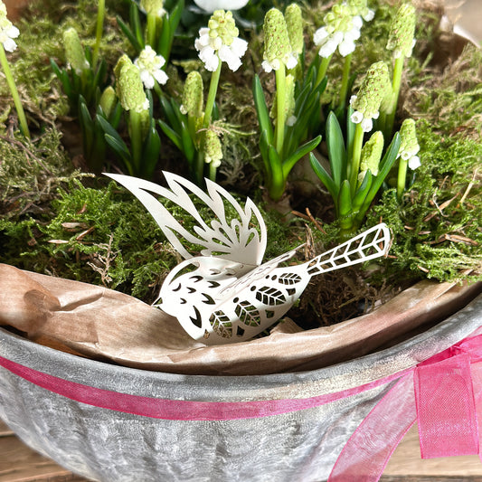 Anhänger Deko Vögel "Birds" Papier 3 Farben - Wohnen auf dem Land