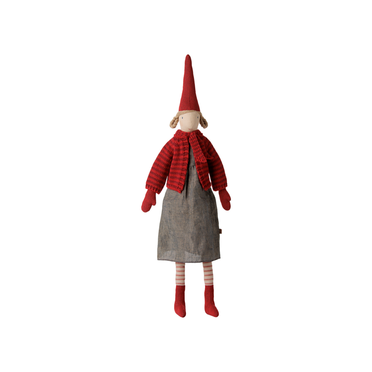 Maileg Wichtel Pixy Mädchen Größe 4 Strickjacke – 61 cm – Freisteller