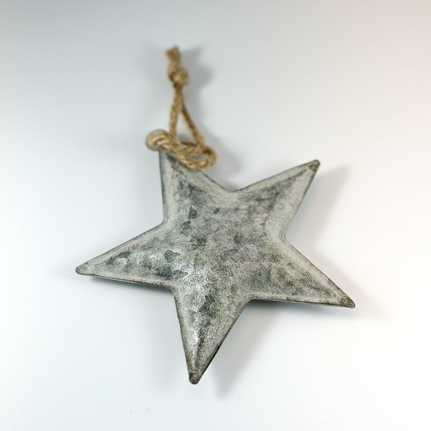 Anhänger Stern "Vintage Star" Zink Grau 2 Größen - Wohnen auf dem Land