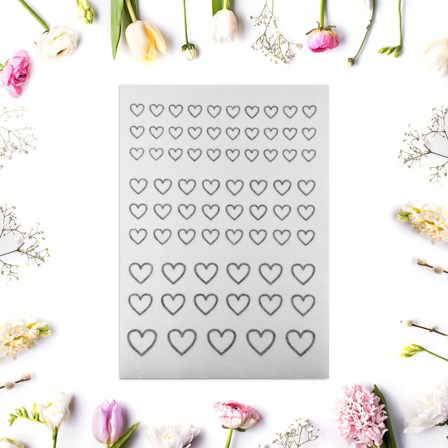 Aufkleber "Filigrane Herzen" - Wohnen auf dem Land