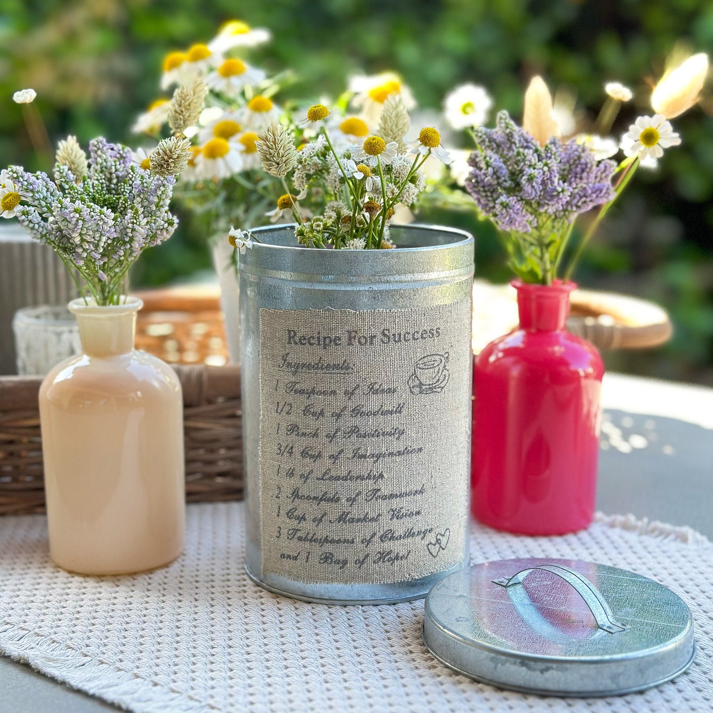 Dose Pot "Vintage" - Wohnen auf dem Land