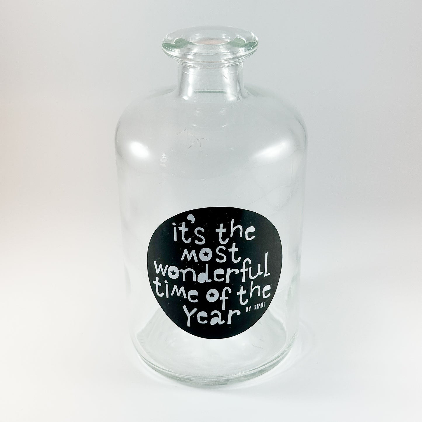 Flasche Glas "Holidays" 500ml 2 Designs - Wohnen auf dem Land