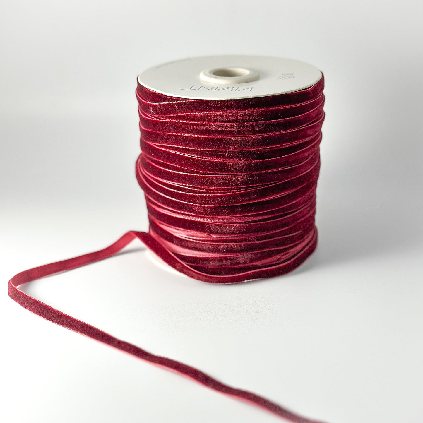 Dekoband "Samt" Bordeaux 6mm - Wohnen auf dem Land