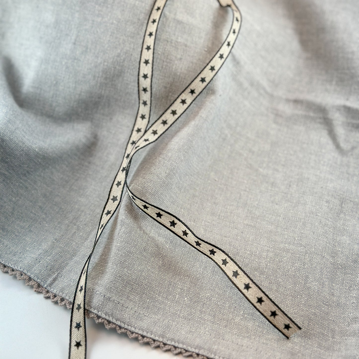 Dekoband "Sterne" Natur 10mm - Wohnen auf dem Land