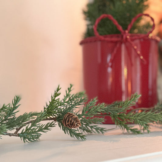 Deko Girlande Tanne mit Zapfen "Nordic Pine" Grün 183cm - Wohnen auf dem Land