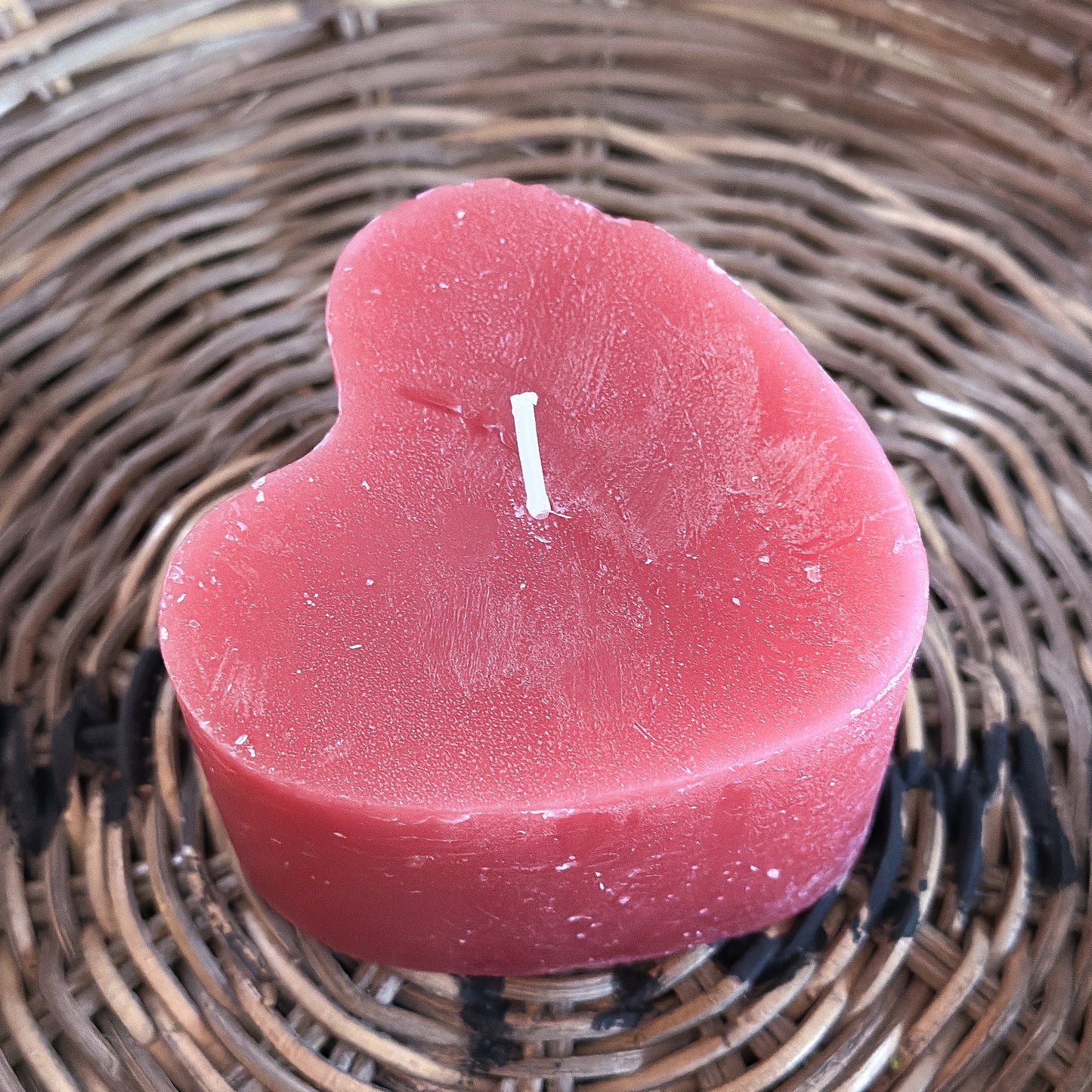 Kerze Herzform "Amour" Rot 55x80 - Wohnen auf dem Land