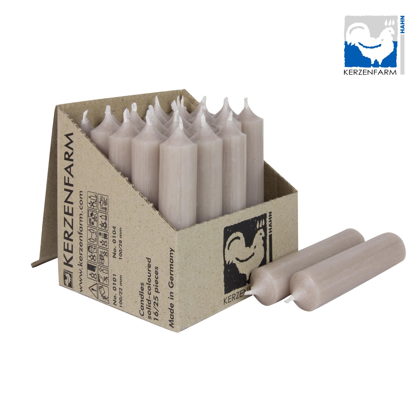 Stabkerze 100x22 6 Farben - Wohnen auf dem Land