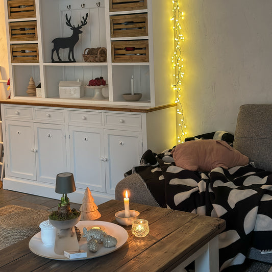 Lichterkette Cluster "Perlen" 120 LED Outdoor warmweiß 3m - Wohnen auf dem Land